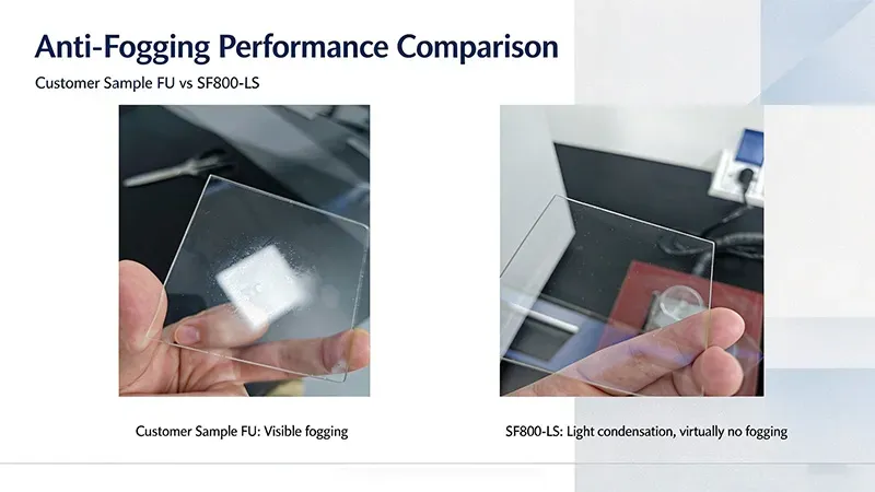 SF800-LS vs Customer-Provided Condensate Sample
